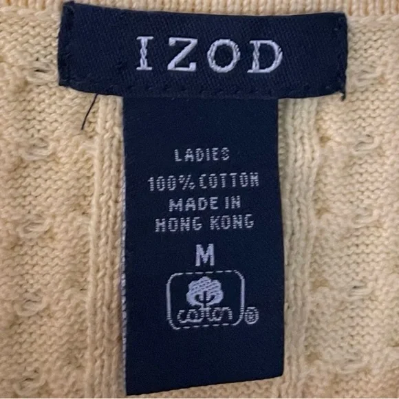 Izod Yellow V-Neck Sweater Vest - Picture 4 of 5